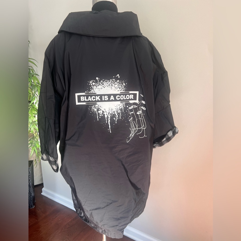 NWT Darkwin Black Lightweight Statement Jacket XX… - image 9